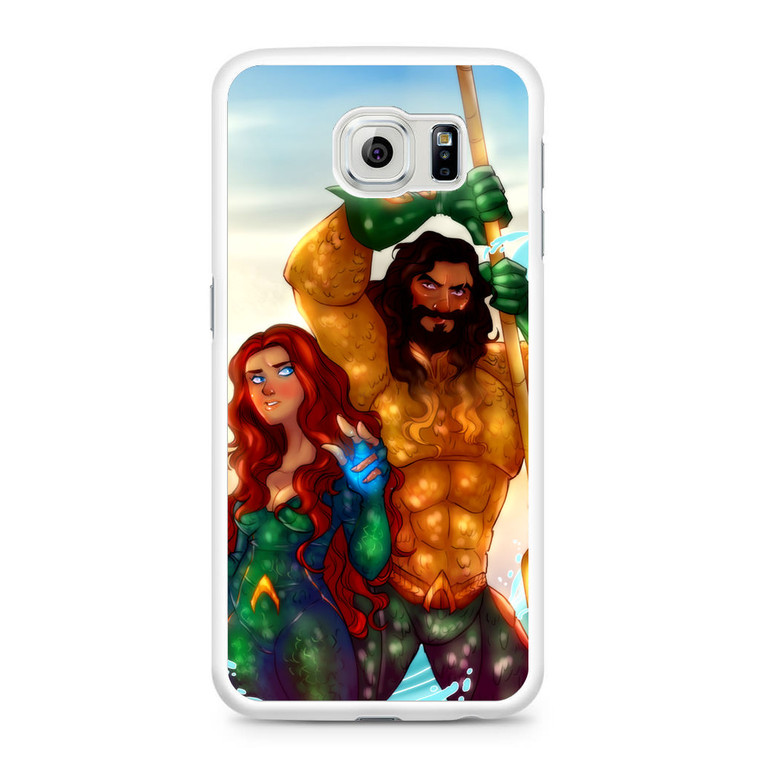 Aquaman And Mera Artwork Samsung Galaxy S6 Case