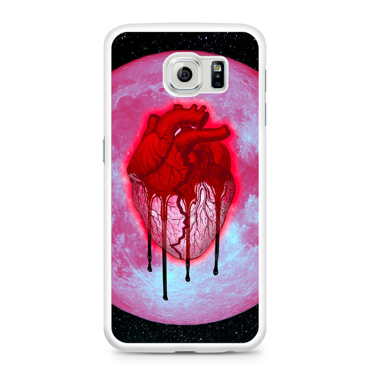 Chris Brown Heartbreak on a Full Moon Samsung Galaxy S6 Case