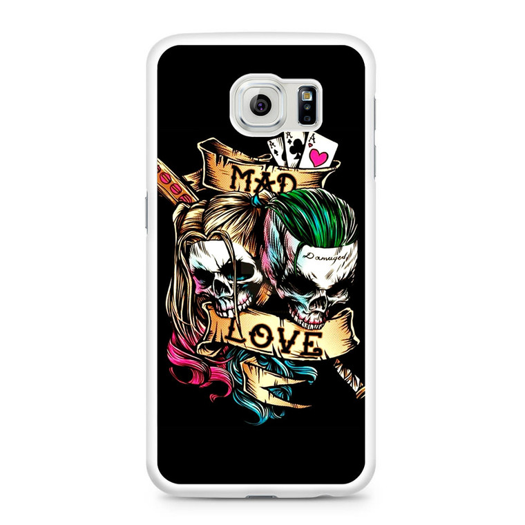 Mad Love Of Harley Quinn And Joker Samsung Galaxy S6 Case