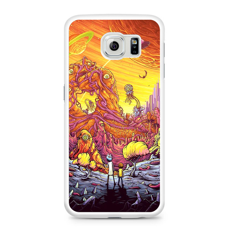 Rick and Morty Alien Planet Samsung Galaxy S6 Case