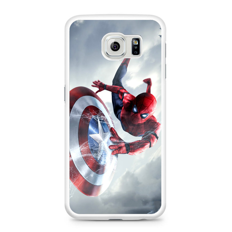 Spiderman Captain America Shield Samsung Galaxy S6 Case
