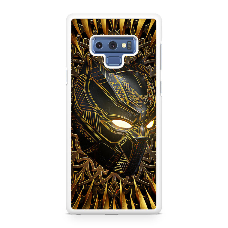 Black Panther Gold Mask Samsung Galaxy Note 9 Case