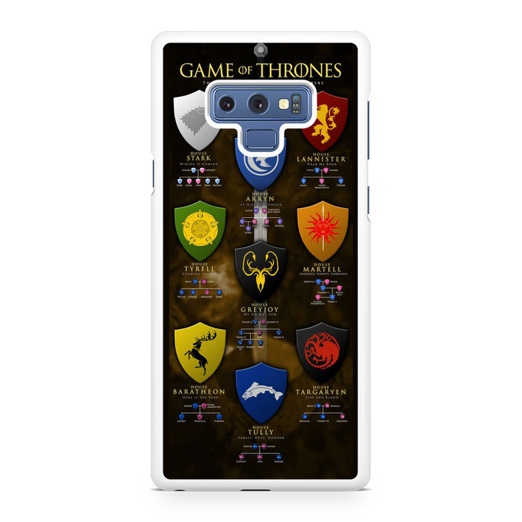 Game Of Thrones House Samsung Galaxy Note 9 Case
