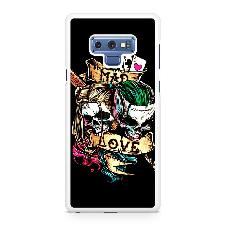Mad Love Of Harley Quinn And Joker Samsung Galaxy Note 9 Case