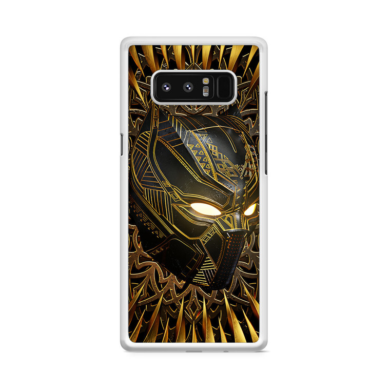 Black Panther Gold Mask Samsung Galaxy Note 8 Case