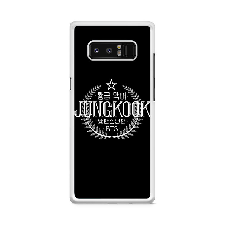 BTS Jungkook Logo Samsung Galaxy Note 8 Case