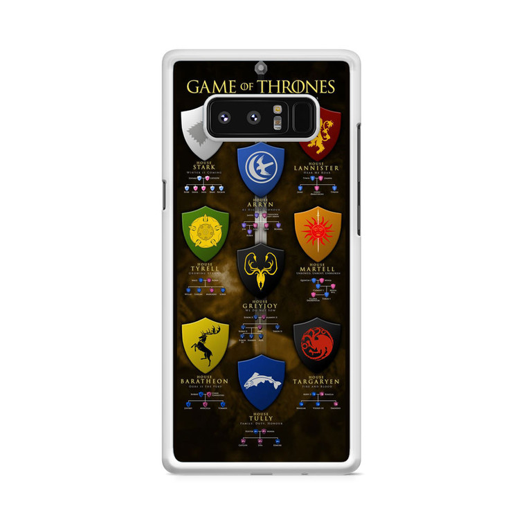 Game Of Thrones House Samsung Galaxy Note 8 Case