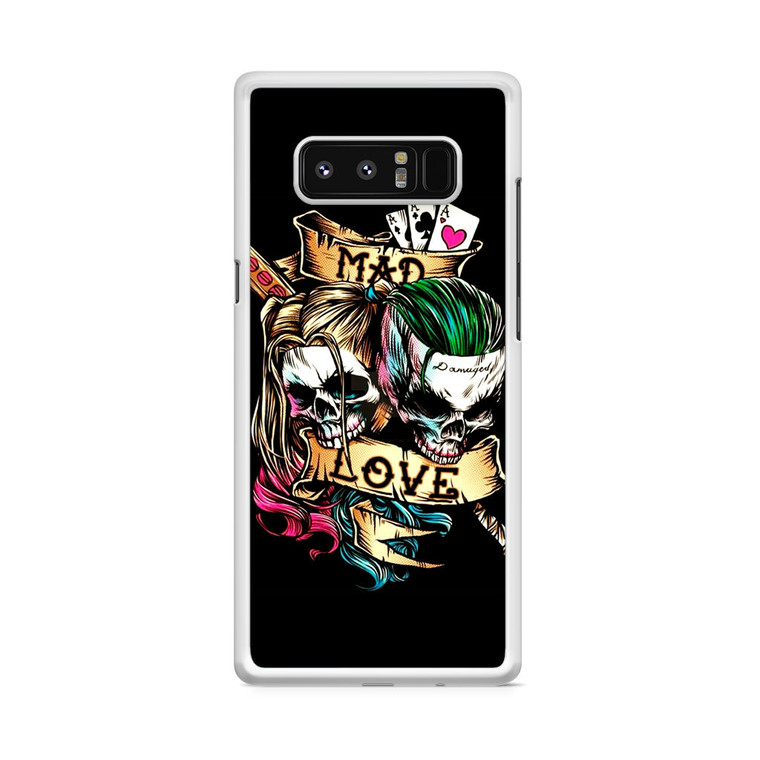 Mad Love Of Harley Quinn And Joker Samsung Galaxy Note 8 Case