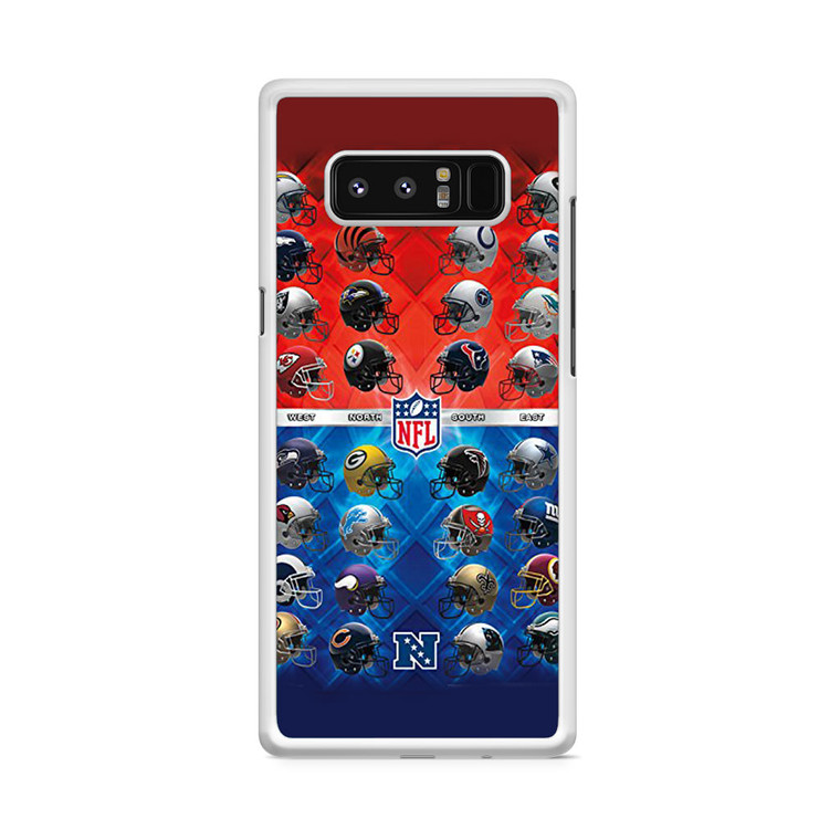 NFL Football Helmets Official Samsung Galaxy Note 8 Case