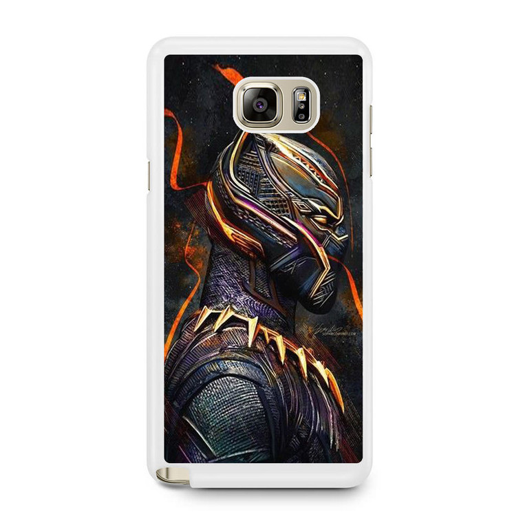 Black Panther Heroes Poster Samsung Galaxy Note 5 Case