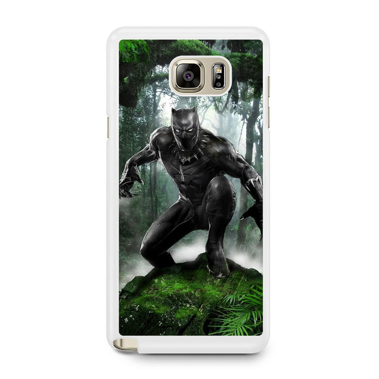 Black Panther Ready To Fight Samsung Galaxy Note 5 Case