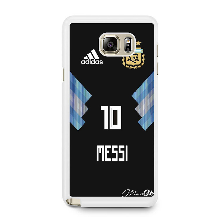Lionel Messi Argentina Jersey Samsung Galaxy Note 5 Case