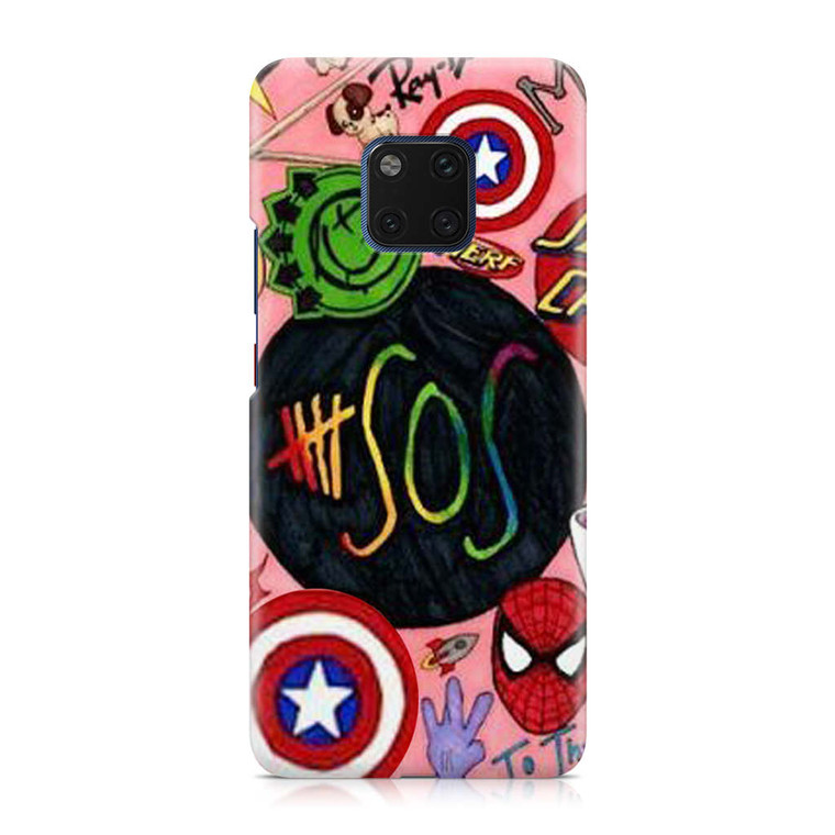 5 SOS Superheroes Huawei Mate 20 Pro Case