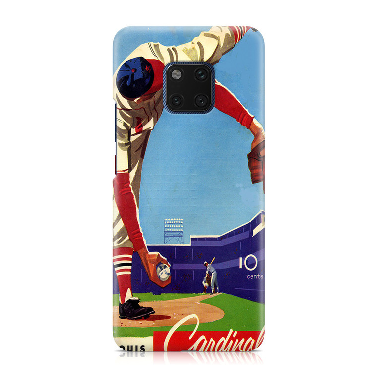 Vintage St Lous Cardinals Scorecard Huawei Mate 20 Pro Case