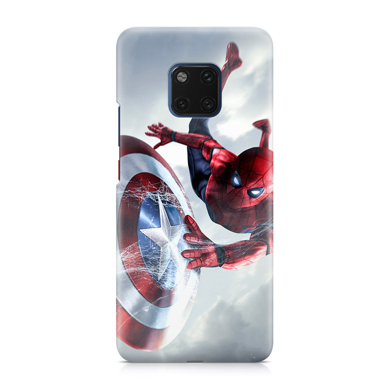 Spiderman Captain America Shield Huawei Mate 20 Pro Case