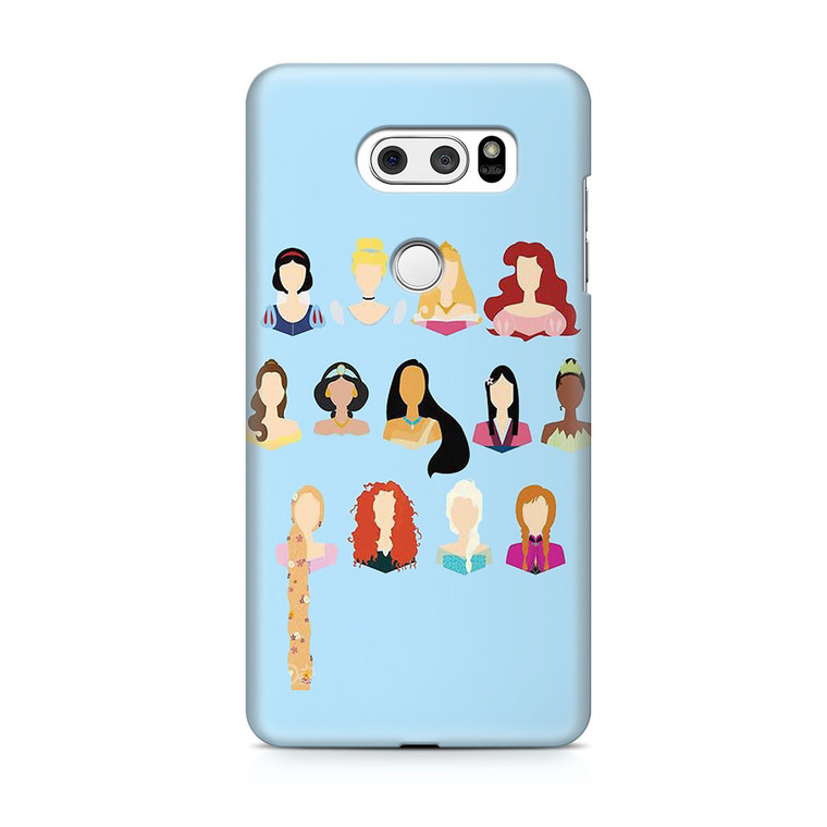 Disney All Princess No Face LG V30 Case