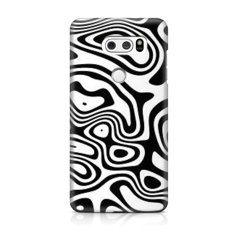 Abstract Black and White Background LG V30 Case