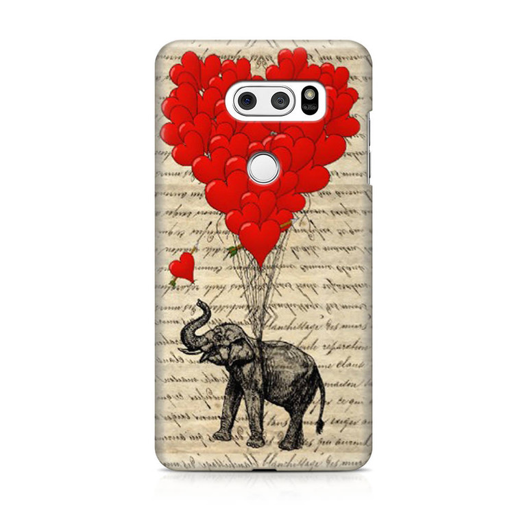 Elephant and heart LG V30 Case