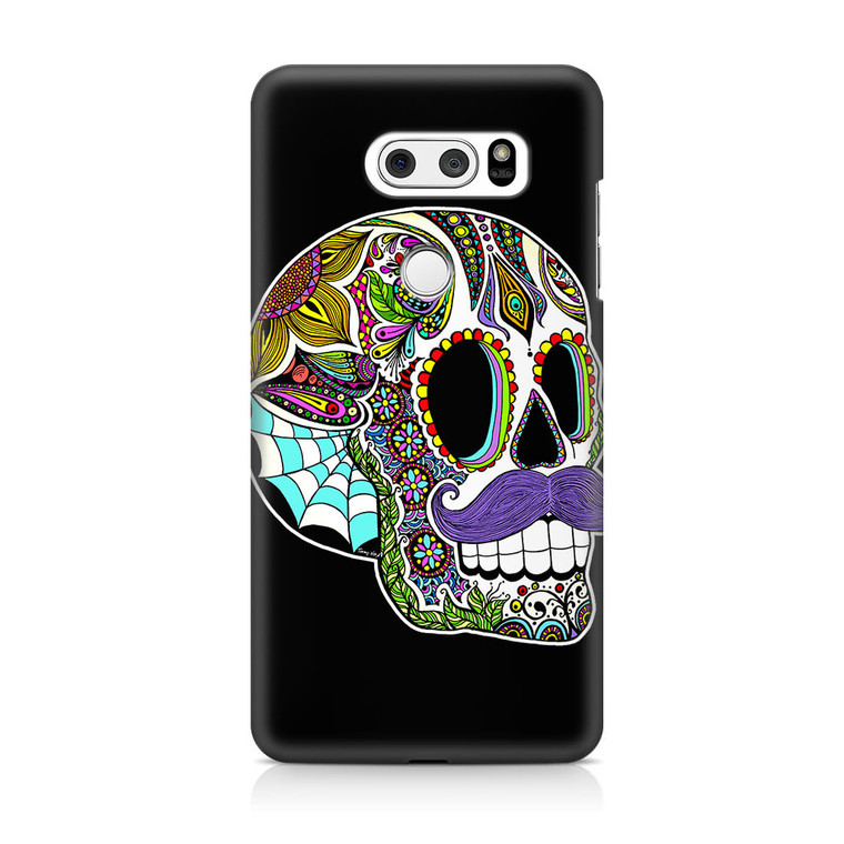 Mustache Sugar Skull LG V30 Case