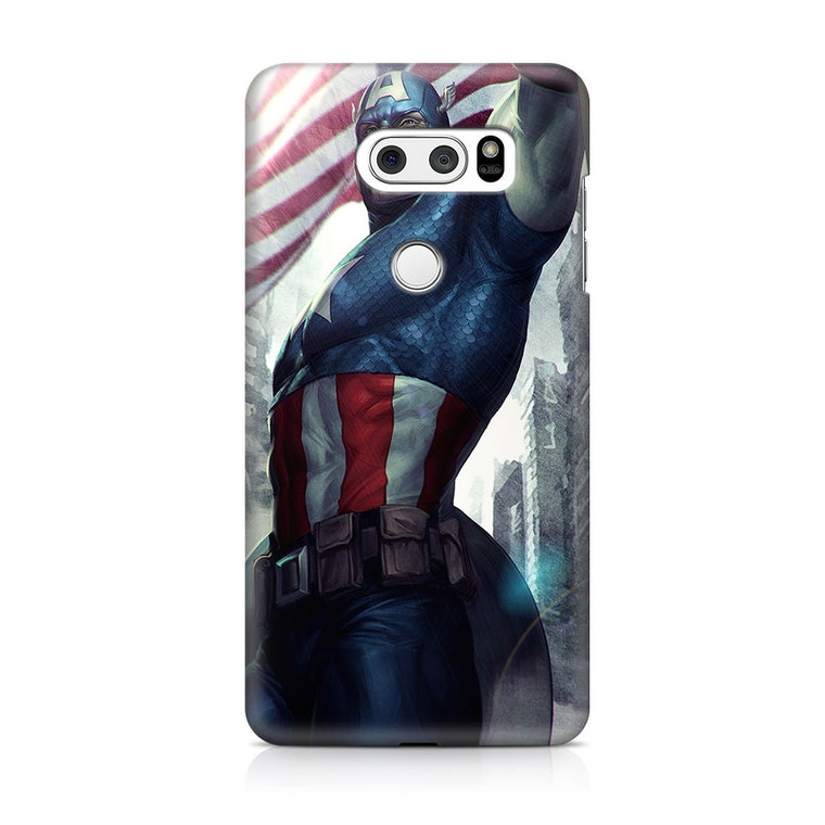 Captain America With Flag1 LG V30 Case