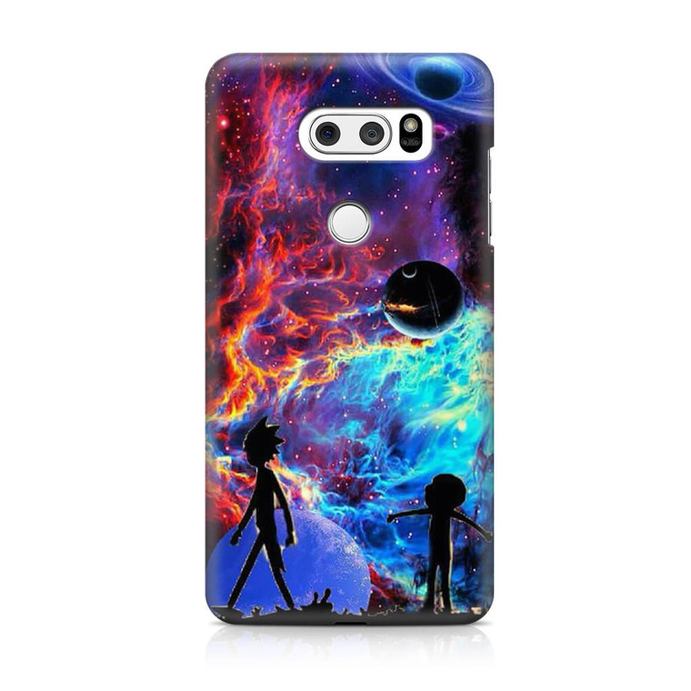 Rick and Morty Flat Galaxy LG V30 Case