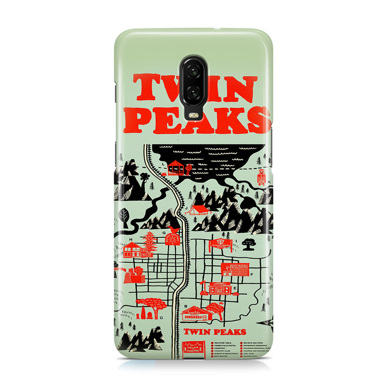Welcome to Twin Peaks Map OnePlus 6T Case
