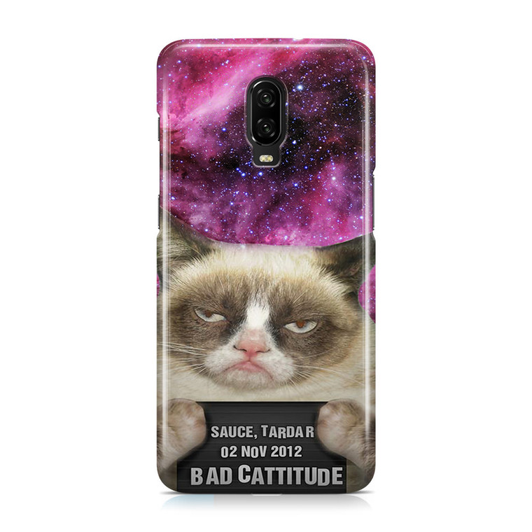 Angry Cat Grumpy Galaxy OnePlus 6T Case