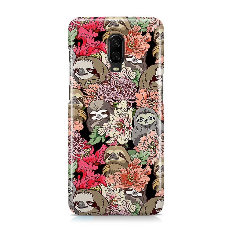 Because Sloth Flower OnePlus 6T Case