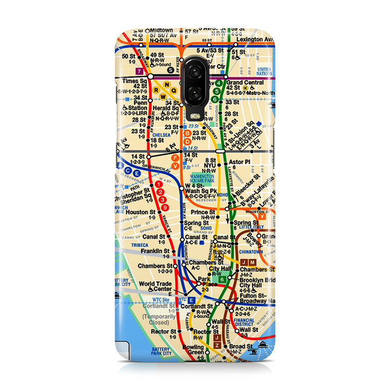 NYC Subway Map OnePlus 6T Case