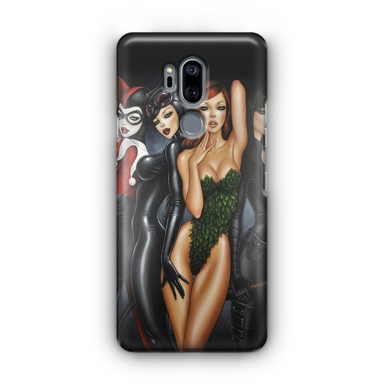 Poison Ivy, Harley Quinn,batgirl and Catwoman LG G7 Case