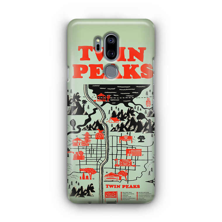 Welcome to Twin Peaks Map LG G7 Case