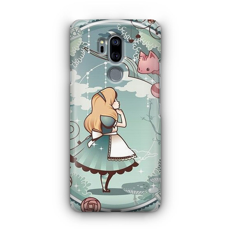 Alice and Cheshire Cat Poster LG G7 Case