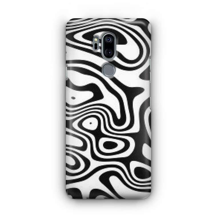 Abstract Black and White Background LG G7 Case
