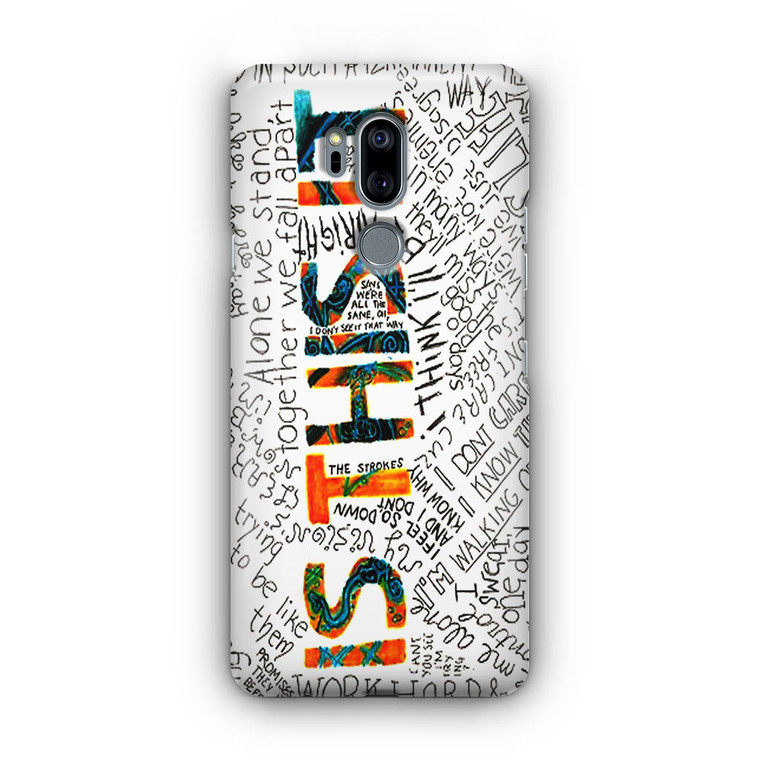 The Strokes Lirycs Is This It LG G7 Case