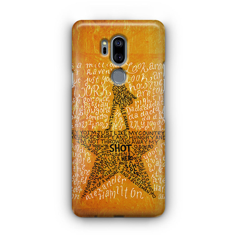 Hamilton Musical Lyrics LG G7 Case