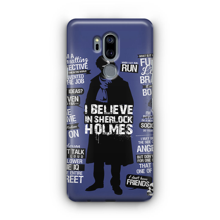 Sherlock Holmes Detective Quotes LG G7 Case