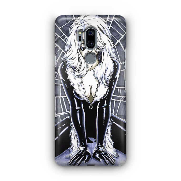 The Black Cat Spider Web LG G7 Case