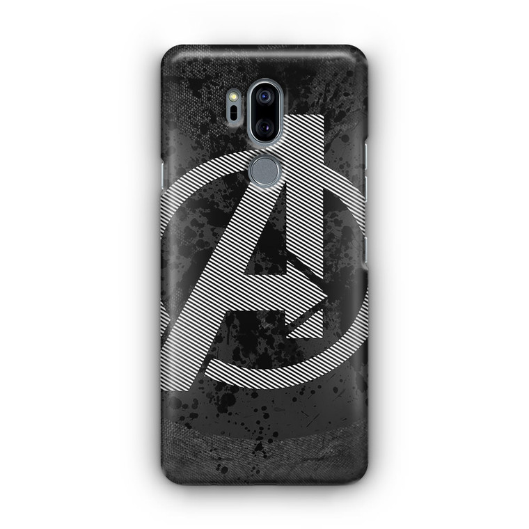 Avengers Logo Stripes LG G7 Case