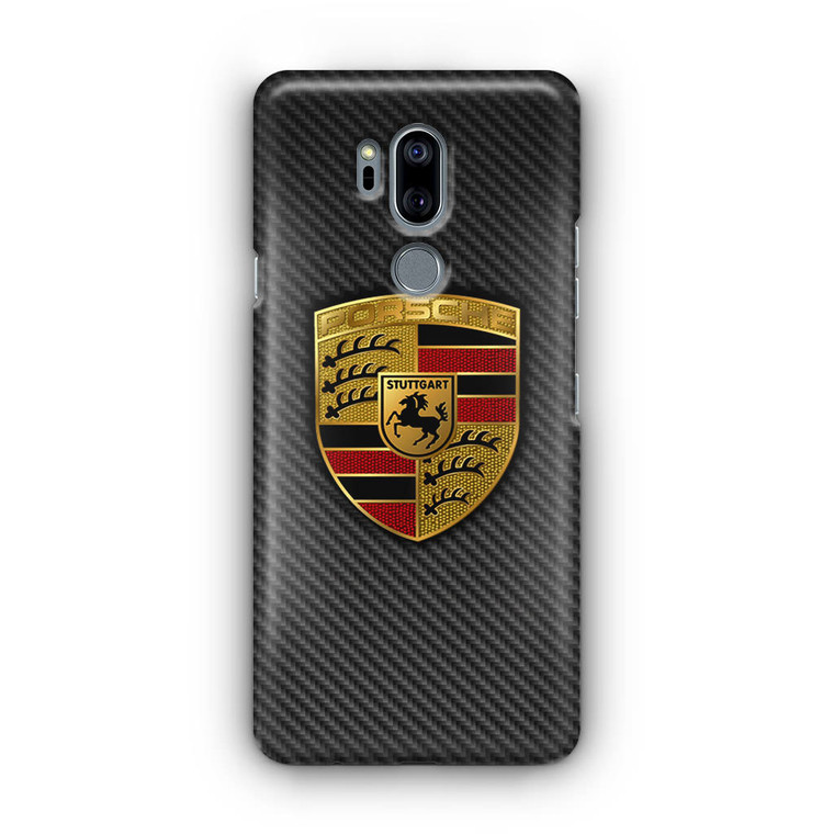 Carbon Porsche Logo LG G7 Case