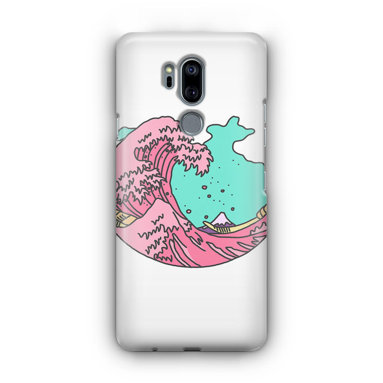 Japanese Pastel Wave LG G7 Case