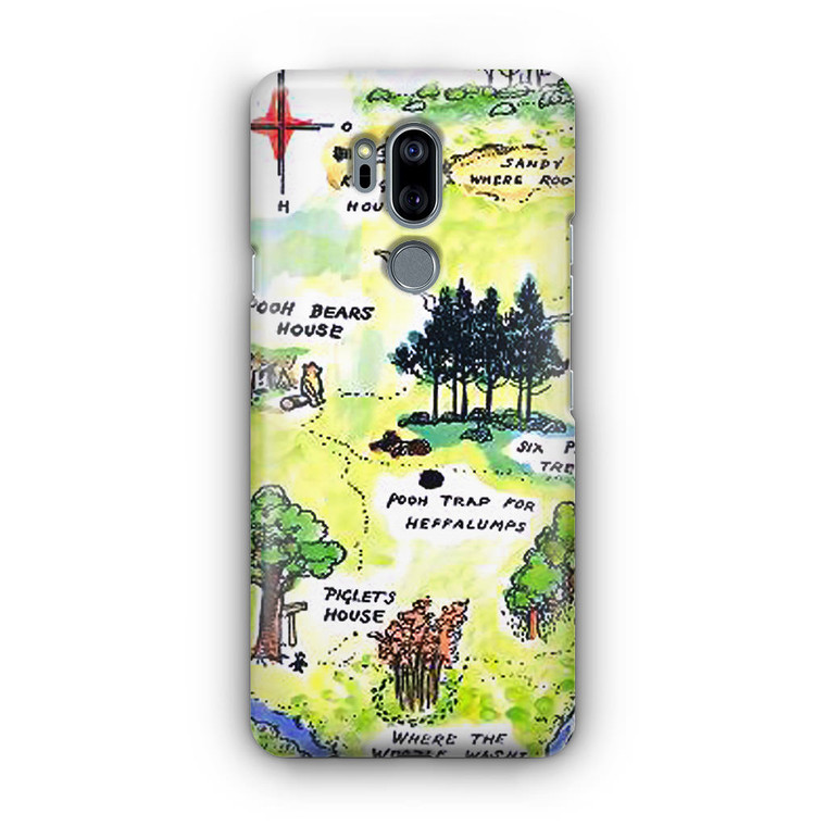 Winnie the Pooh Hundred Acre Woods Map LG G7 Case