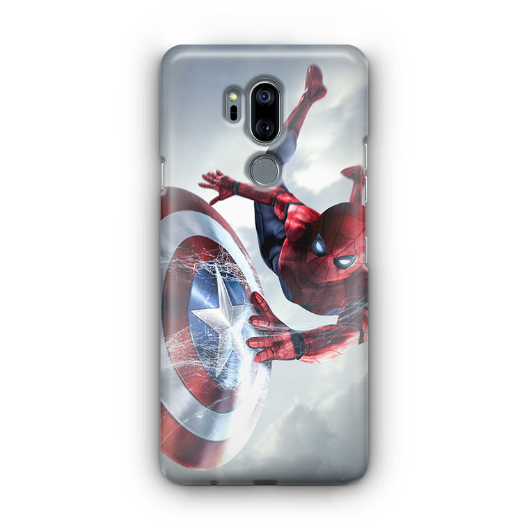 Spiderman Captain America Shield LG G7 Case