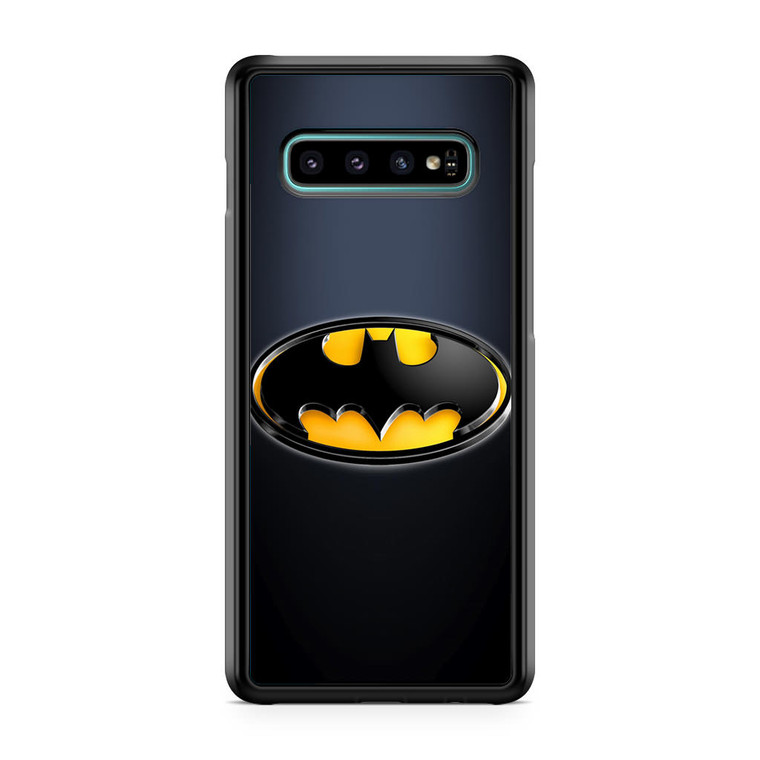 Batman Black Logo Samsung Galaxy S10 Case