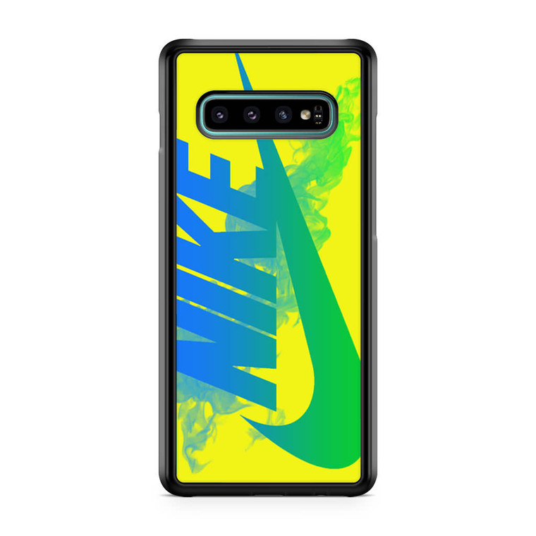Nike Logo in Yellow Samsung Galaxy S10 Case