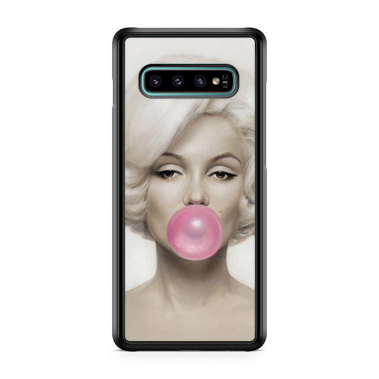 Marylin Monroe Bubblegum Samsung Galaxy S10 Case