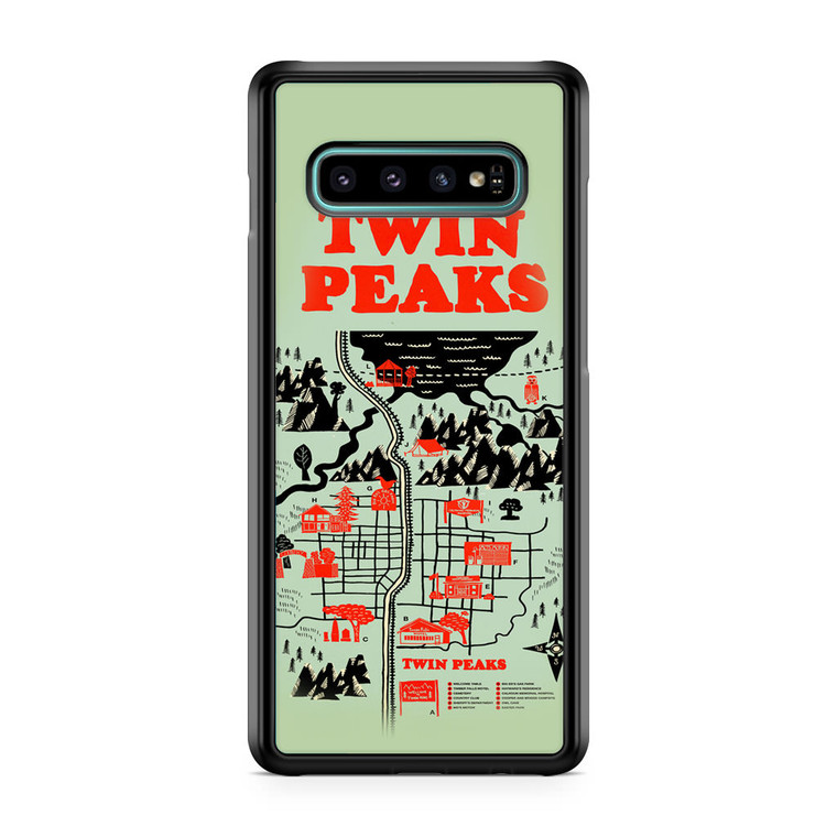 Welcome to Twin Peaks Map Samsung Galaxy S10 Case