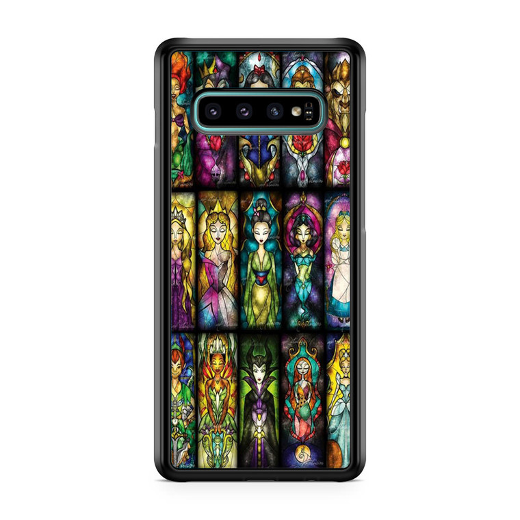 All Princess disney stained glass Samsung Galaxy S10 Case