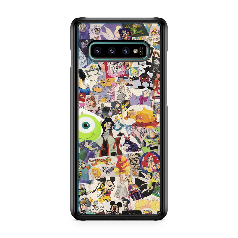 Disney Collage Art Samsung Galaxy S10 Case