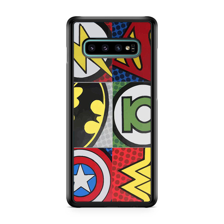 Pop Comic Super Hero Logo Samsung Galaxy S10 Case