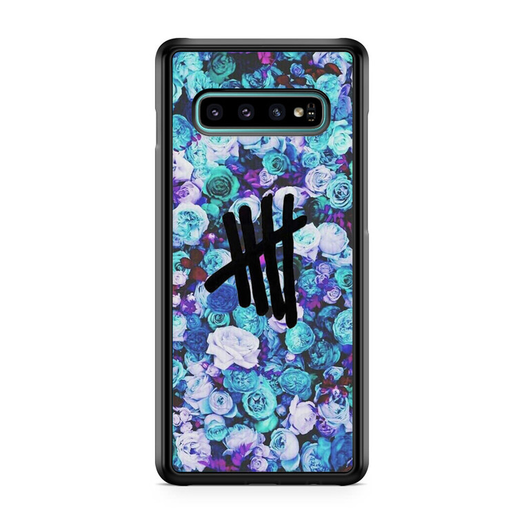 5SOS Logo Natural Flower Samsung Galaxy S10 Case